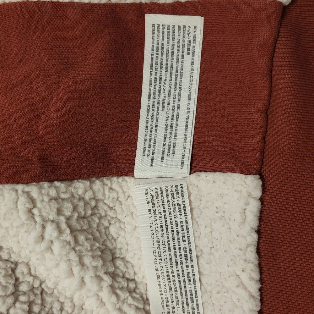 Abercrombie & Fitch Muted Brick Red Full Zip Hoodie Size Small - Picture 9 of 16